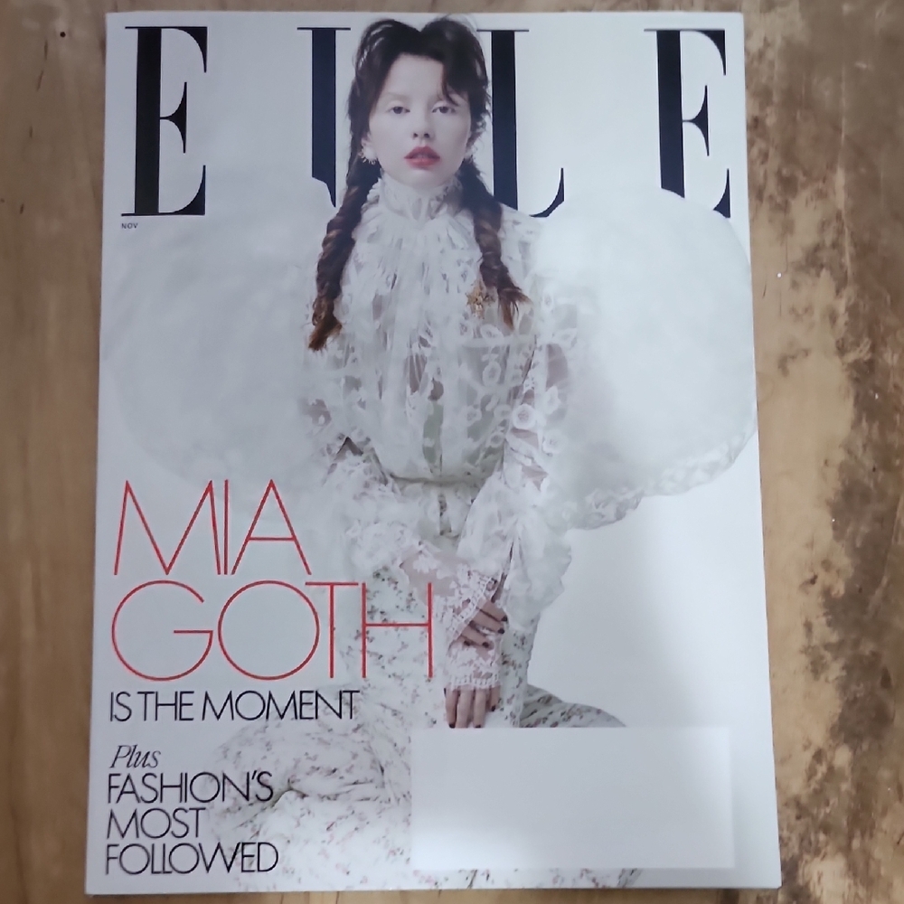 Brand New Elle Magazine Niv 2025 Issue With Mia Goth On The Cover